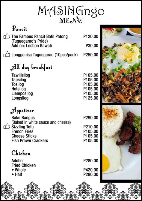 price list in tagalog
